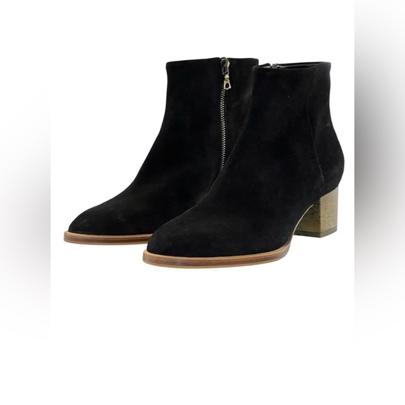 Dries Van Noten black suede short boots - Picture 2 of 10